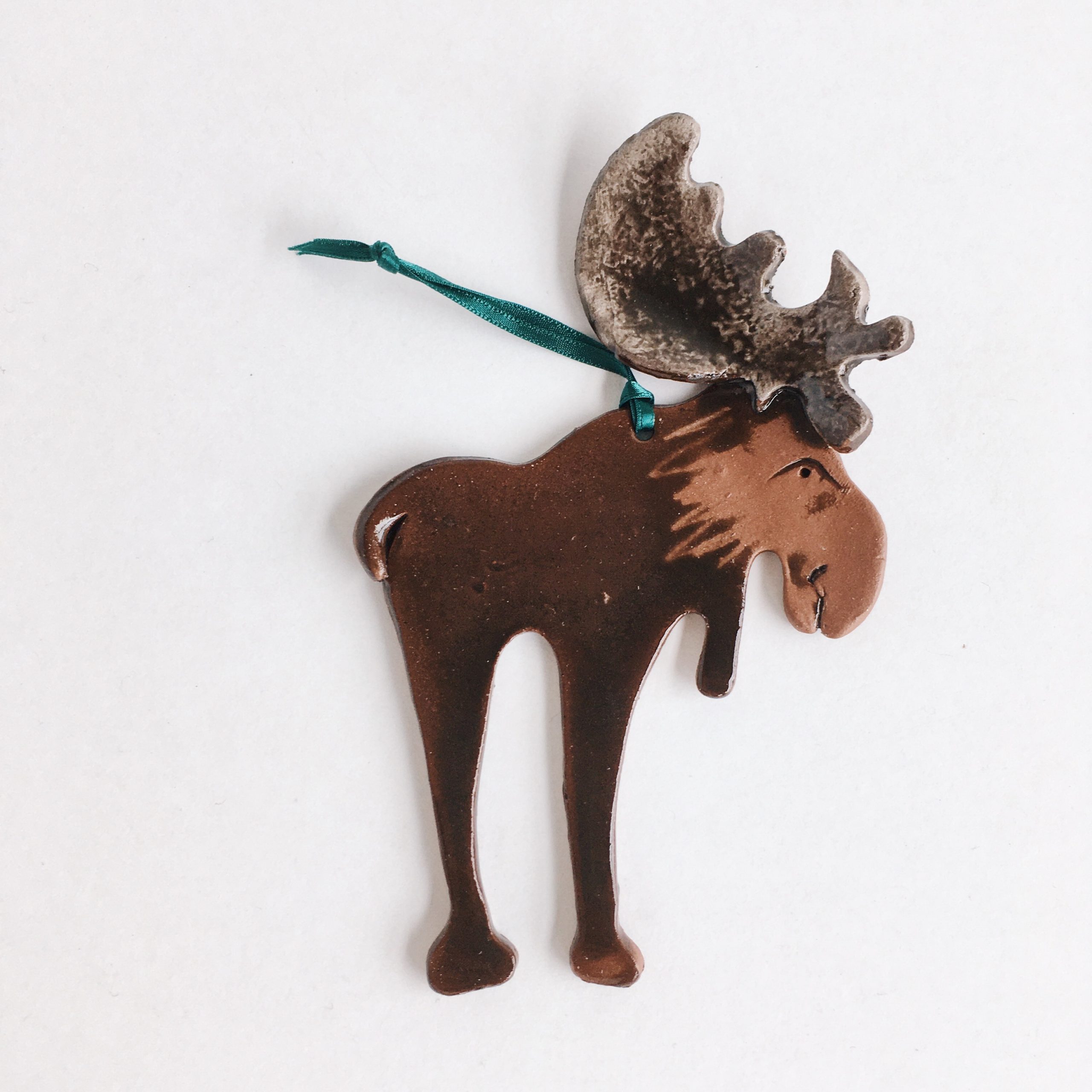 Minnesota Wild moose crossing ornament