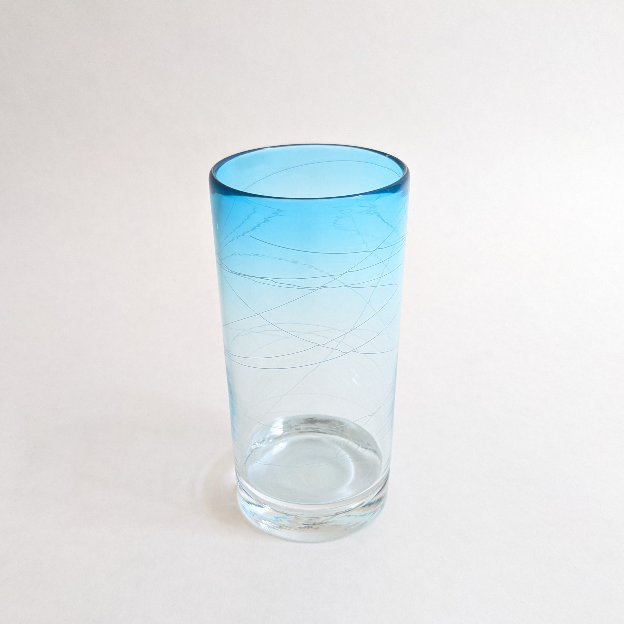 Tumbler Glass – Copper Blue | Joseph Webster Glass