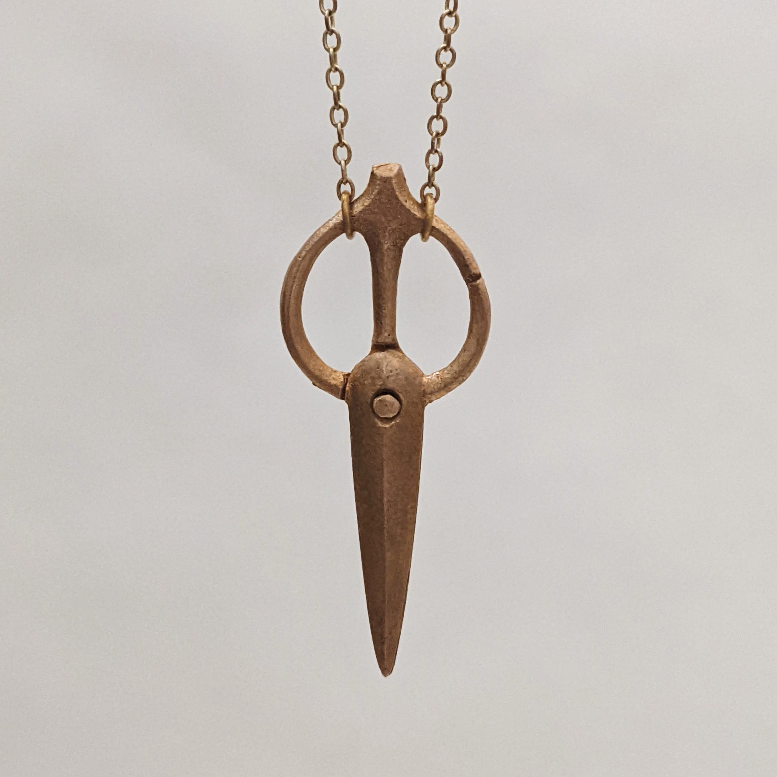 Bronze Scissor Hinge Necklace | Bryan Hansen