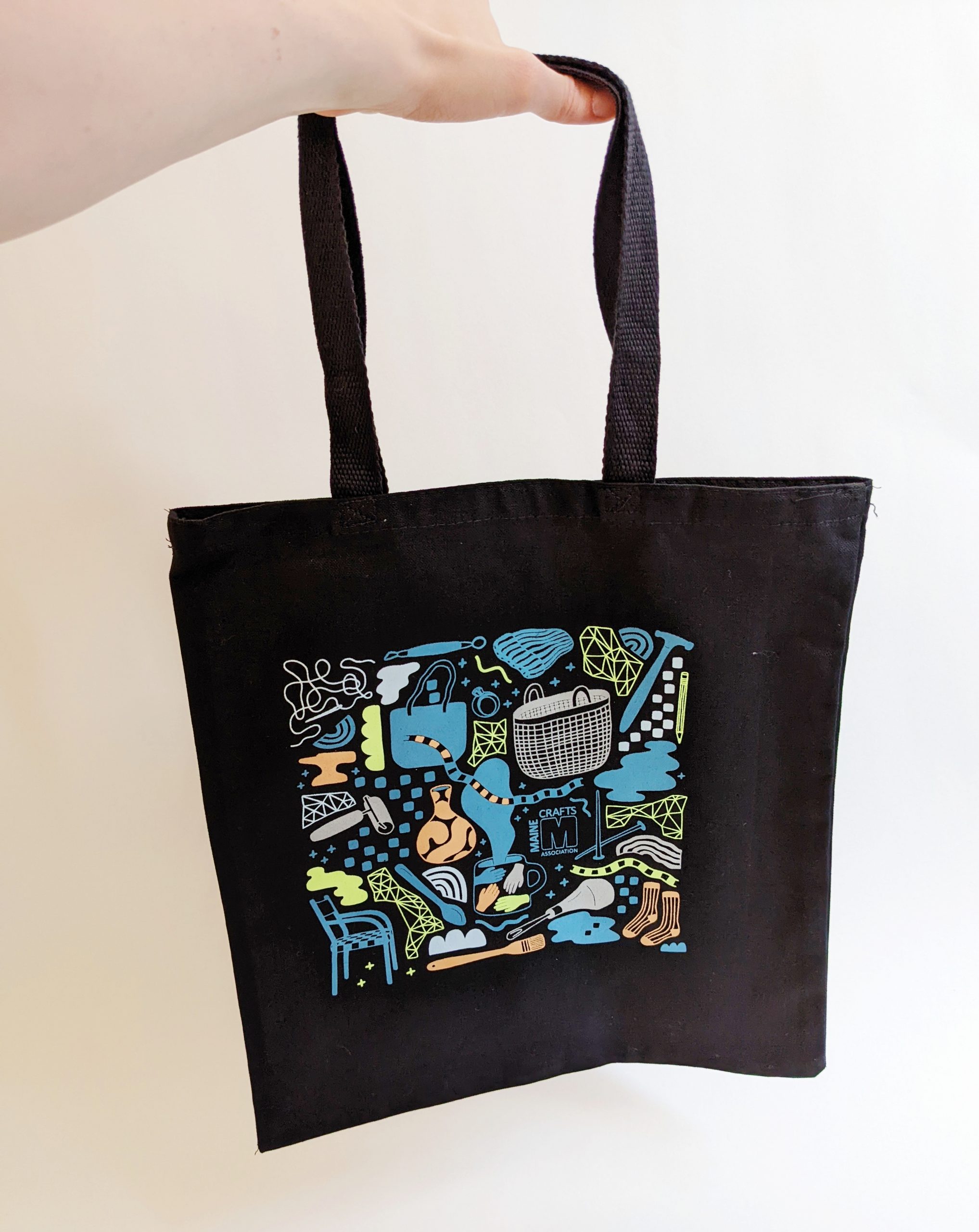 85+ Art Supply Doodles in Black Tote Bag for Sale by thecraftace